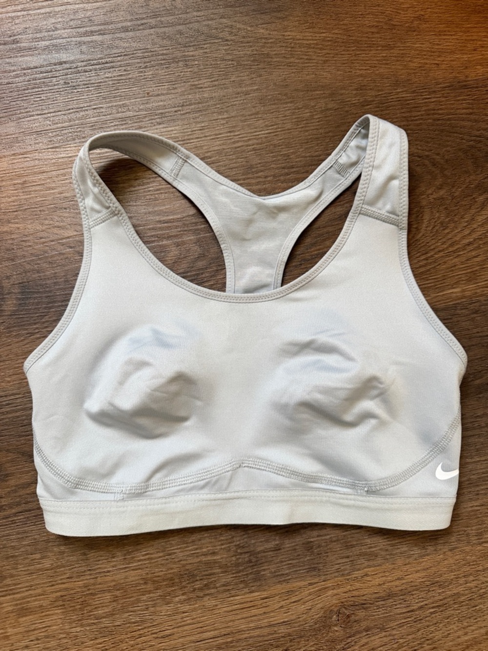 Nike Light Gray Sports Bra size M